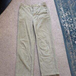 Sage green Aritzia corduroy pants